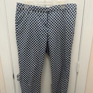Nautical cropped pants Size 10